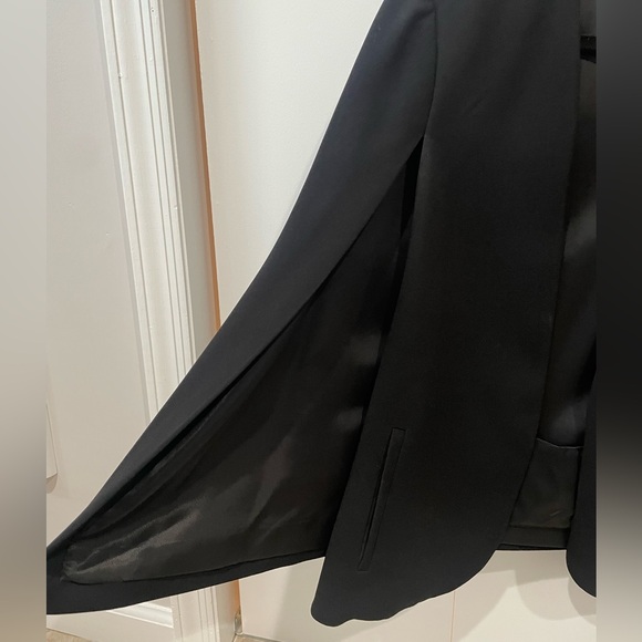 Zara Black Blazer Cape Size M - Picture 2 of 4